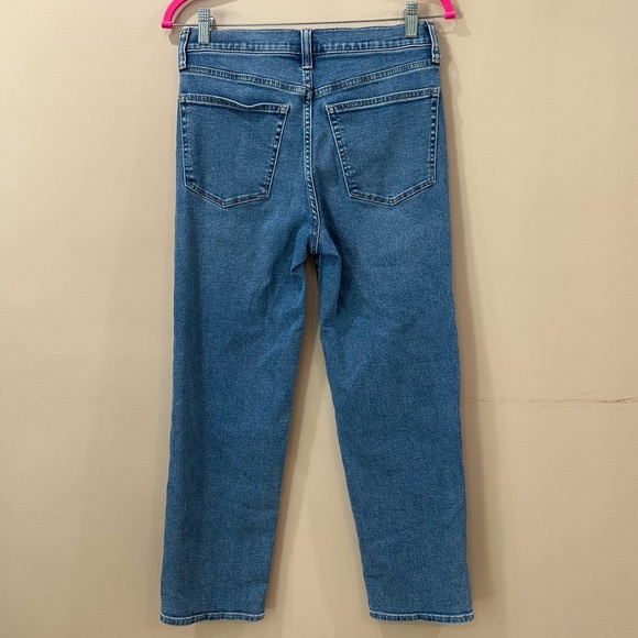 J.Crew Stovepipe Jeans Womens 27P Signature Stretch Medium Wash High Rise - Picture 2 of 7